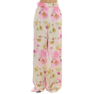PANTALONE A FIORI ROSA